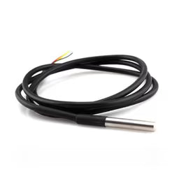 DS18B20 Waterproof Digital Temperature Sensor Probe 1 Meter (Black)