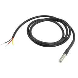 DS18B20 Waterproof Digital Temperature Sensor Probe 1 Meter (Black)