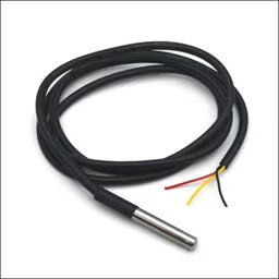 DS18B20 Waterproof Digital Temperature Sensor Probe 1 Meter (Black)